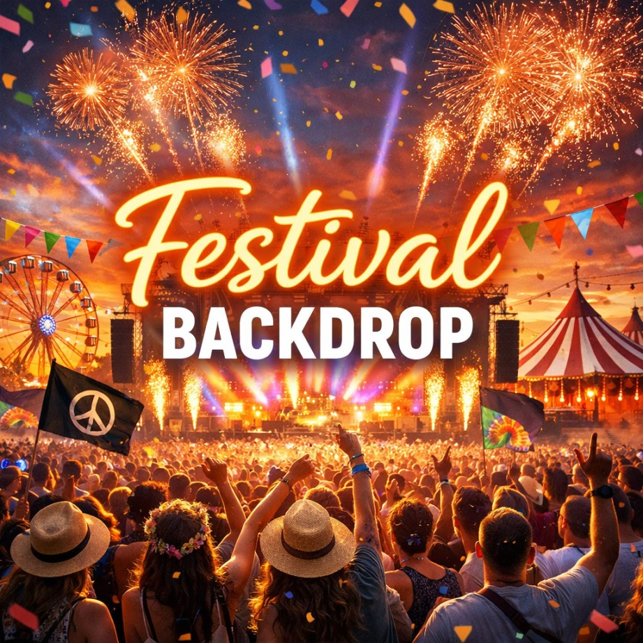 Festival Backdrops for Events | Traditional & Custom Backdrops
