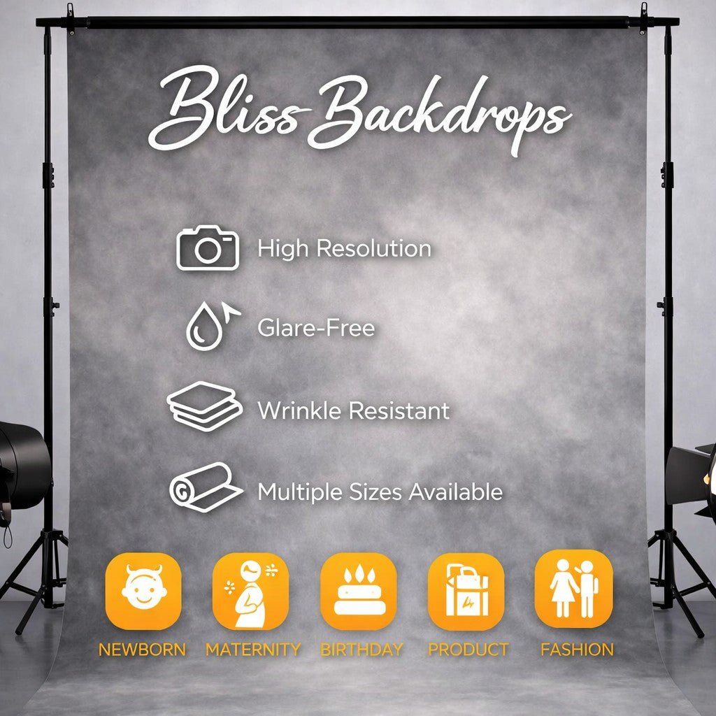 Blue Vintage Studio Backdrop for Events