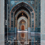 Blue Vintage Studio Backdrop for Events