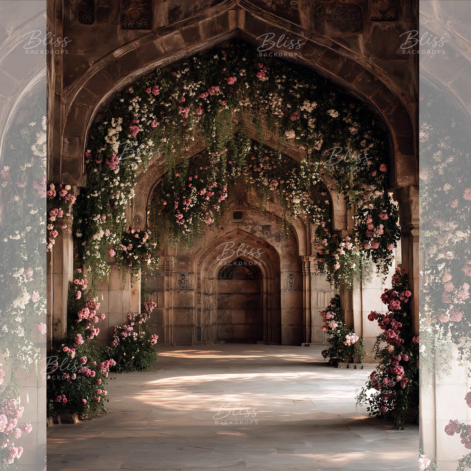 Flower Bunch Entrance Backdrop
