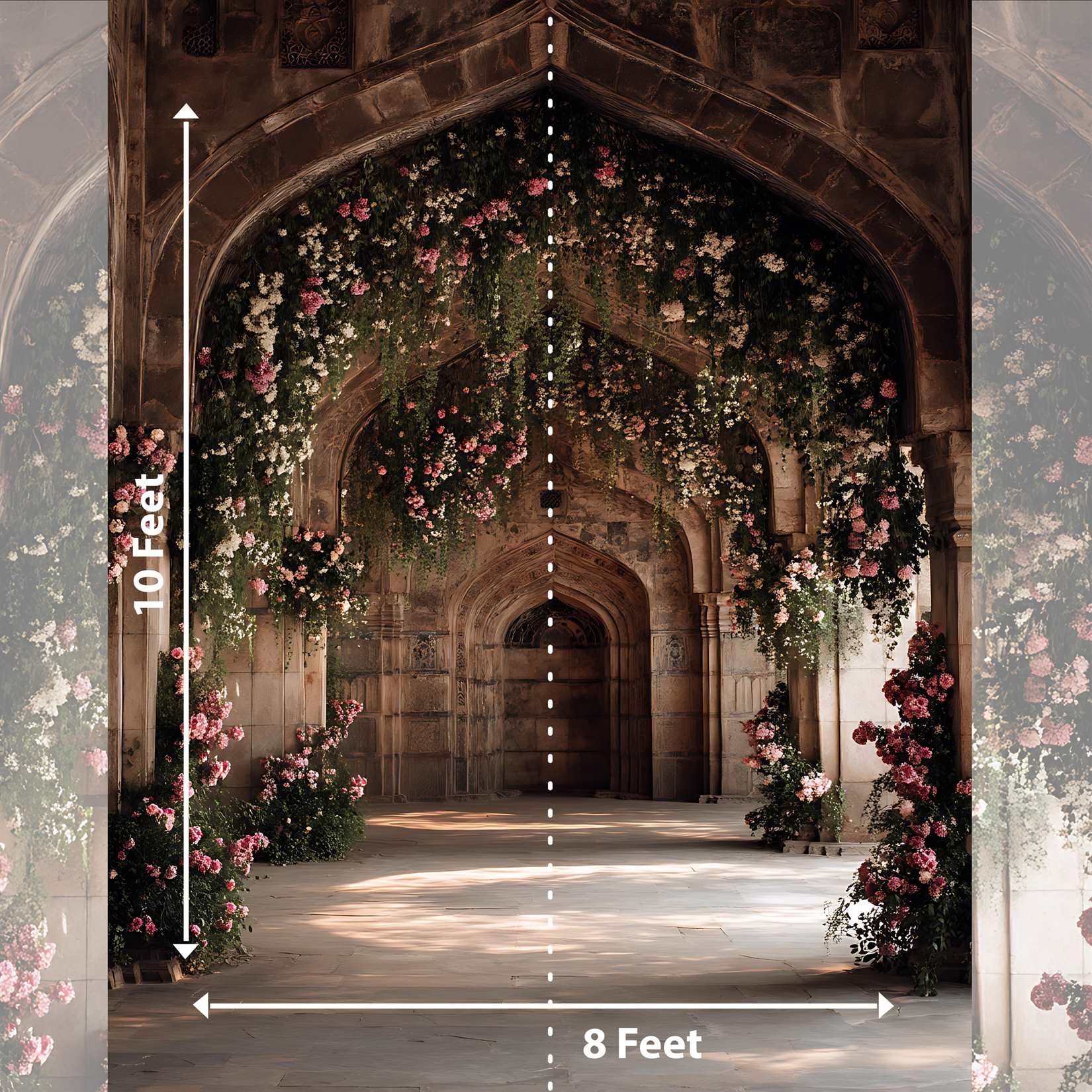 Flower Bunch Entrance Backdrop