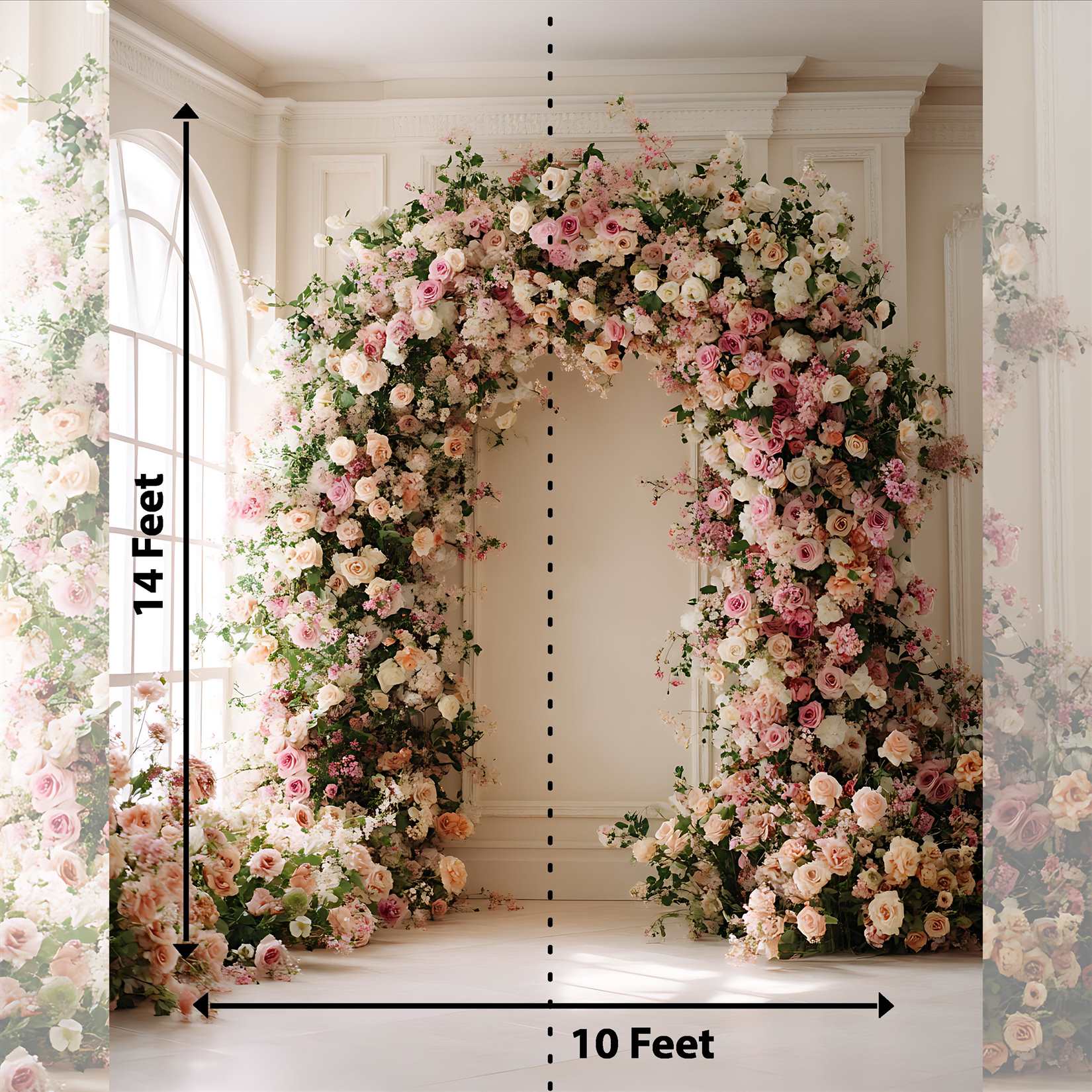 Flower Garden Backdrop for Events