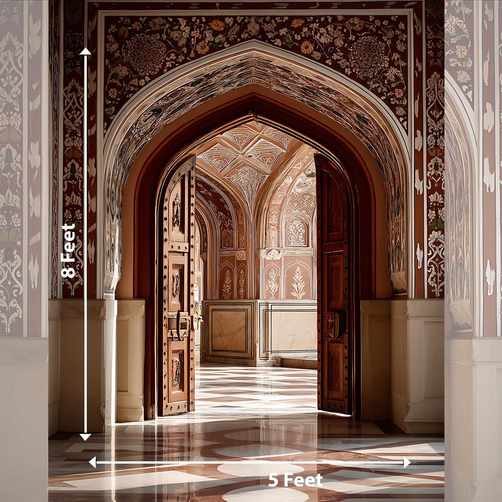 Traditional Indian Gate Backdrop for Photos