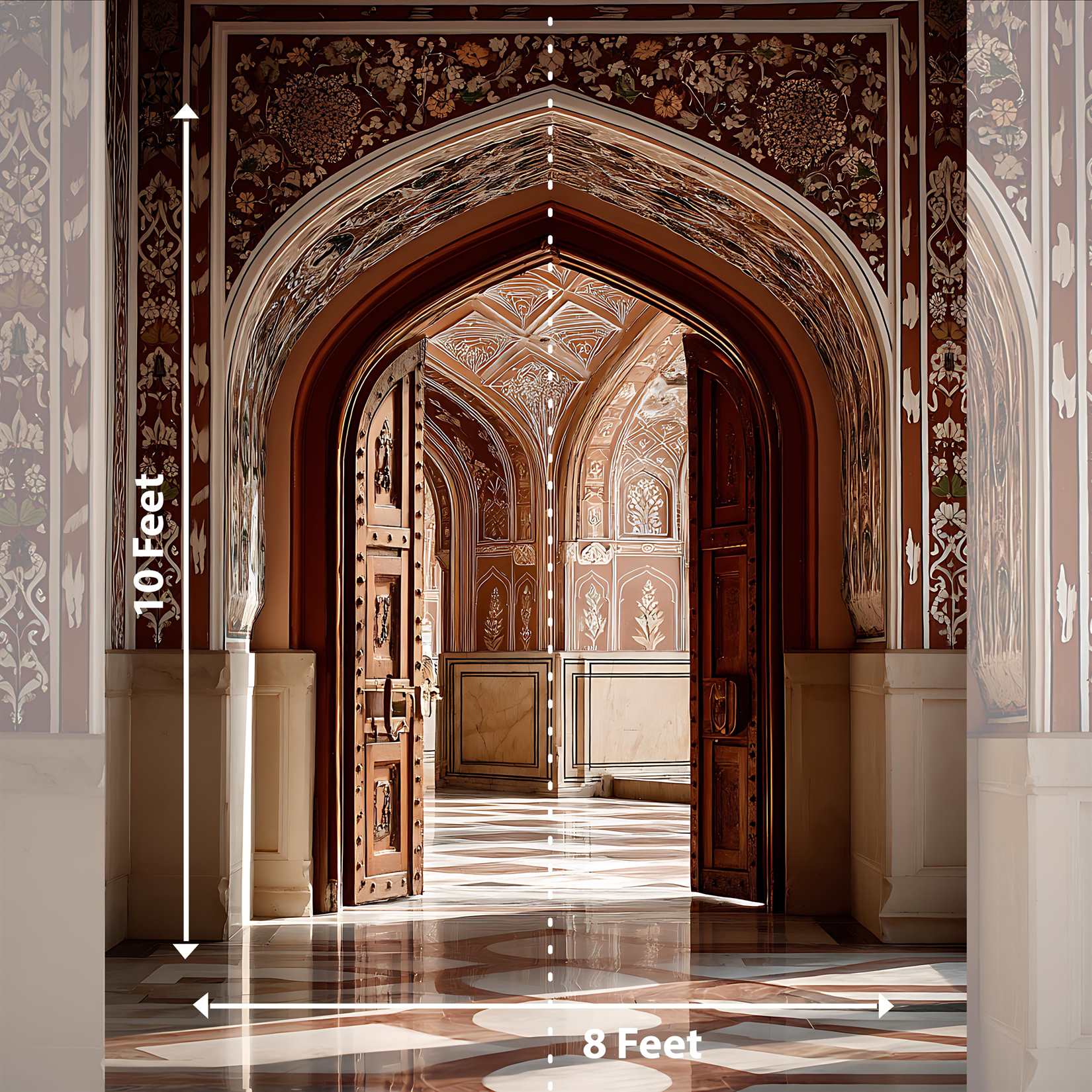 Traditional Indian Gate Backdrop for Photos