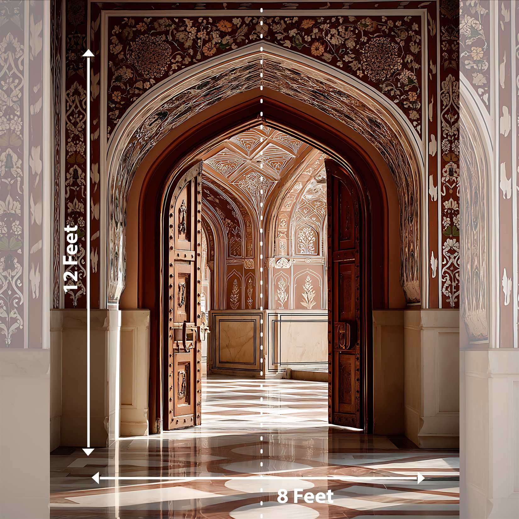 Traditional Indian Gate Backdrop for Photos