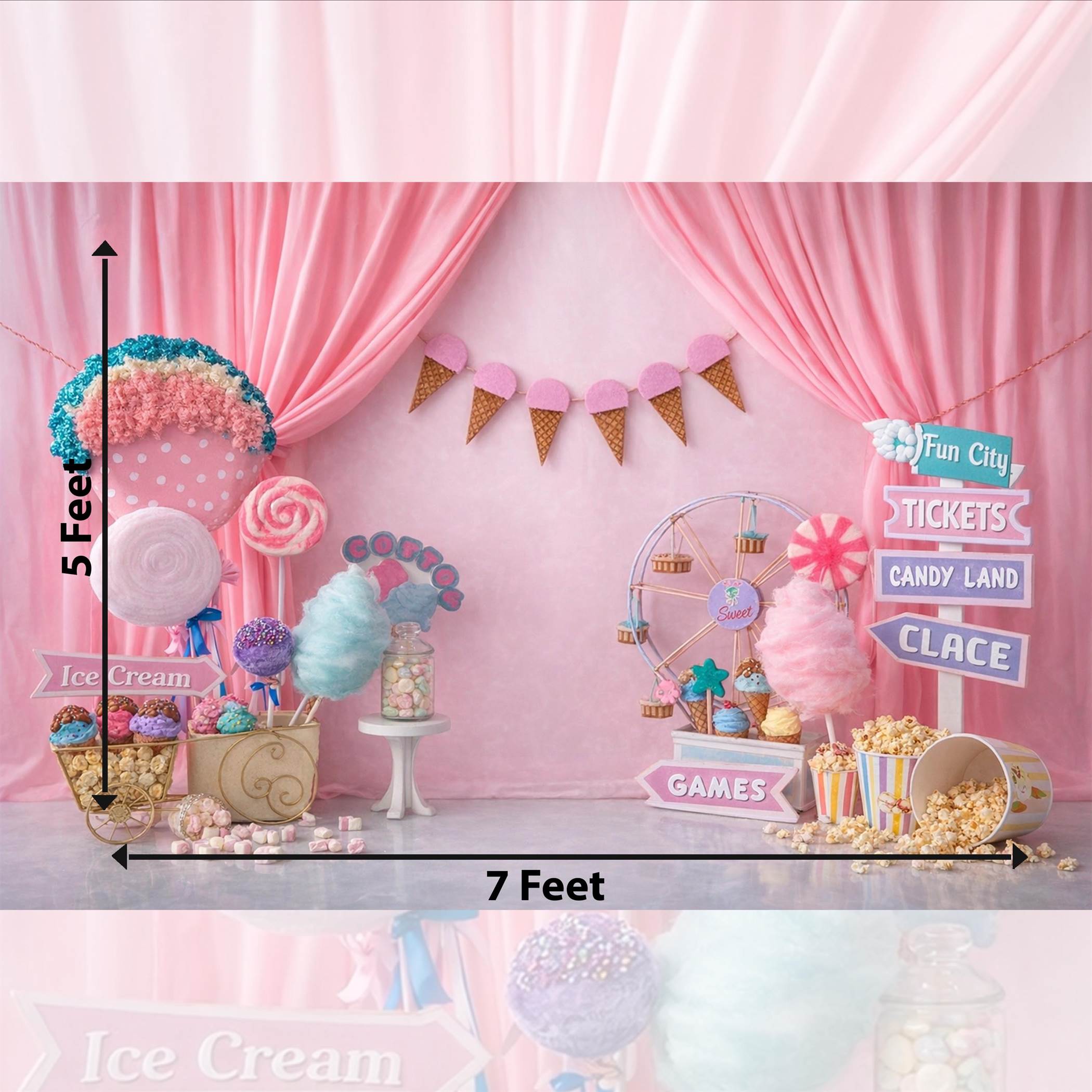 Studio Quality Cake Smash Photography Backdrop for Babies