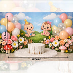 Minimal Cake Smash Backdrop for Baby Photoshoot