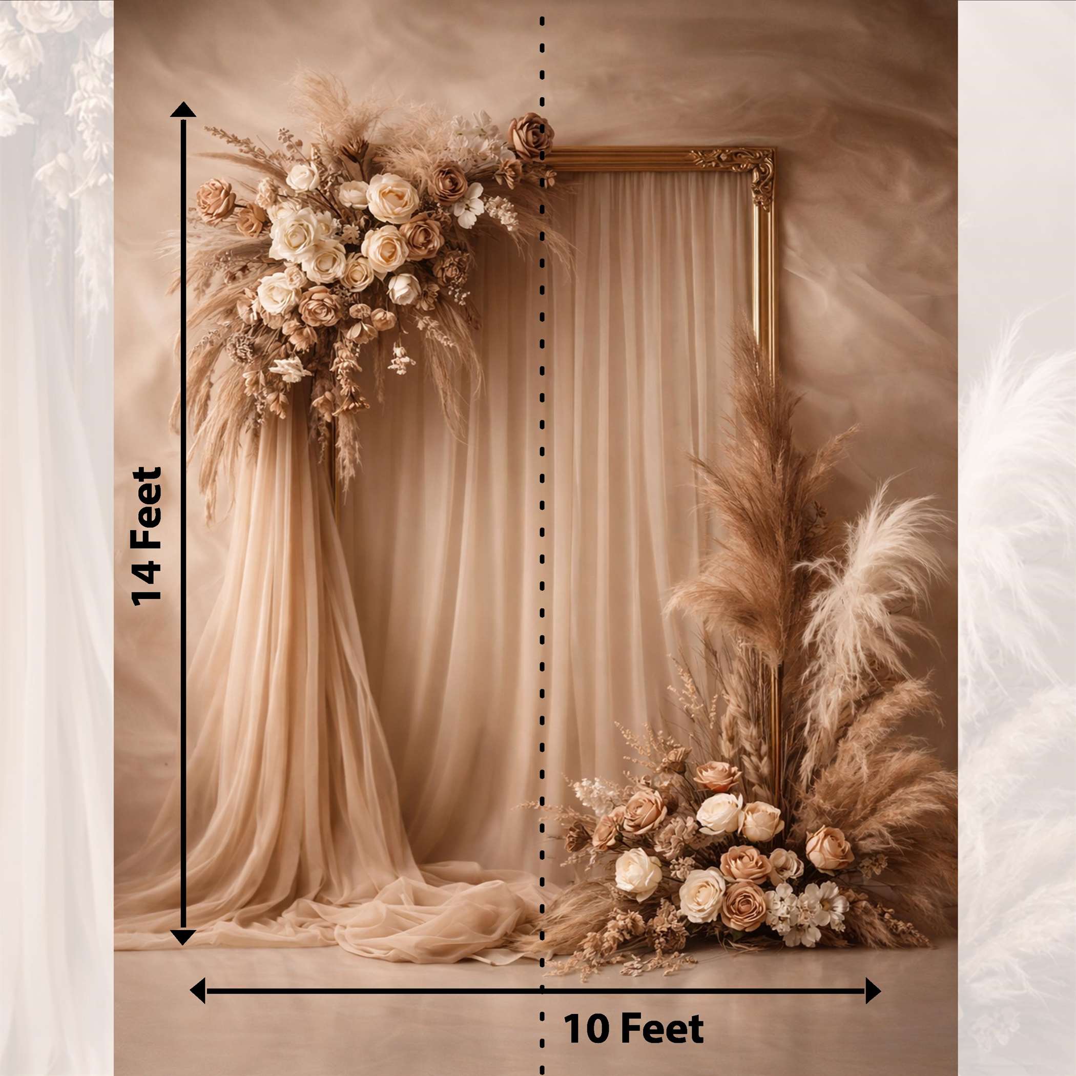 Elegant Maternity Backdrop Studio Background