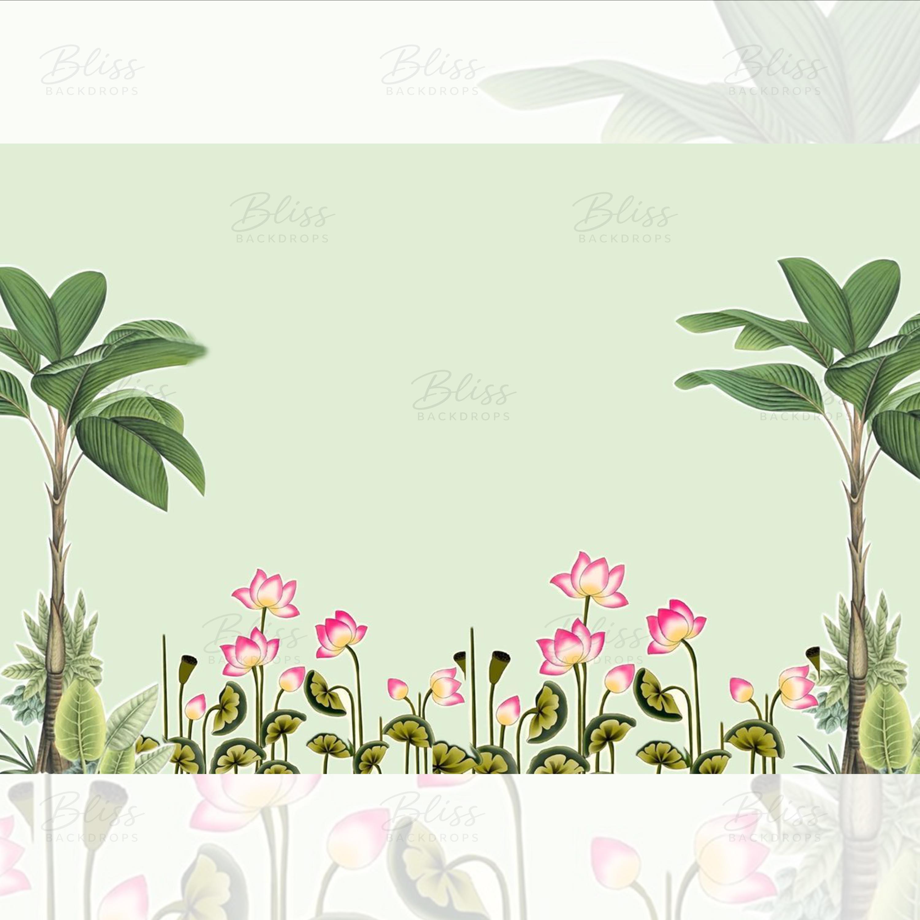 Pichwai Backdrop for Wedding, Pooja & Events | Traditional Indian Backdrop