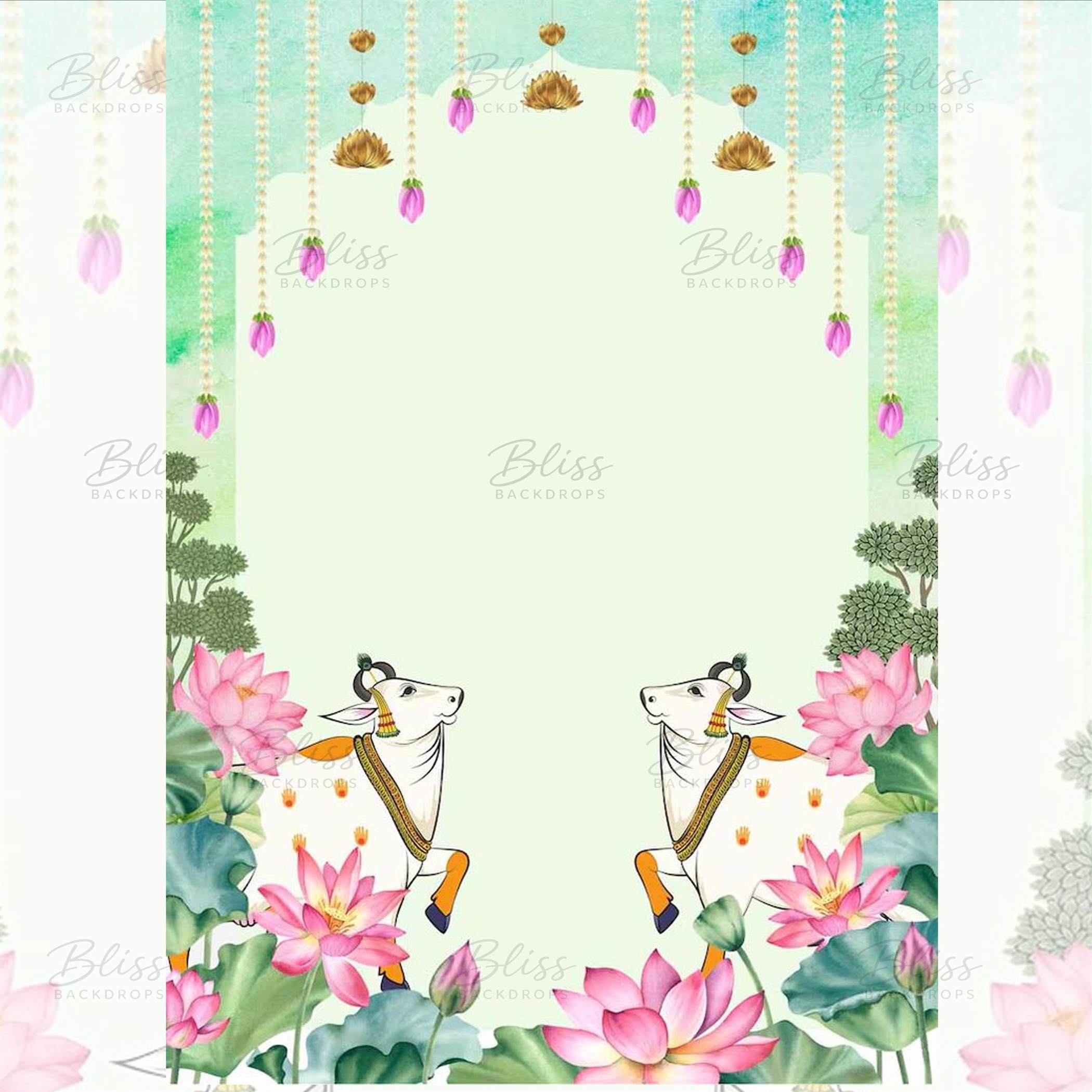 Luxury Pichwai Backdrop | Traditional Wedding & Event Decor