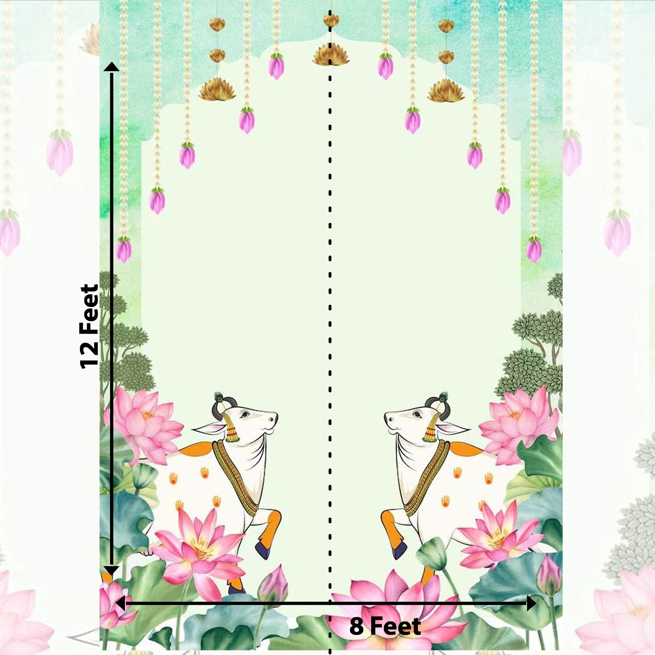 Luxury Pichwai Backdrop | Traditional Wedding & Event Decor