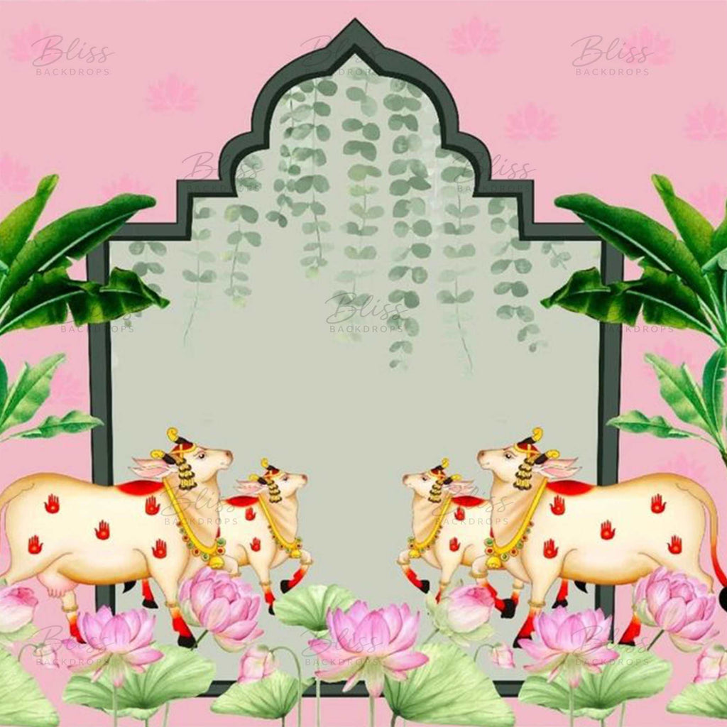 Classic Pichwai Backdrop Cloth for Function