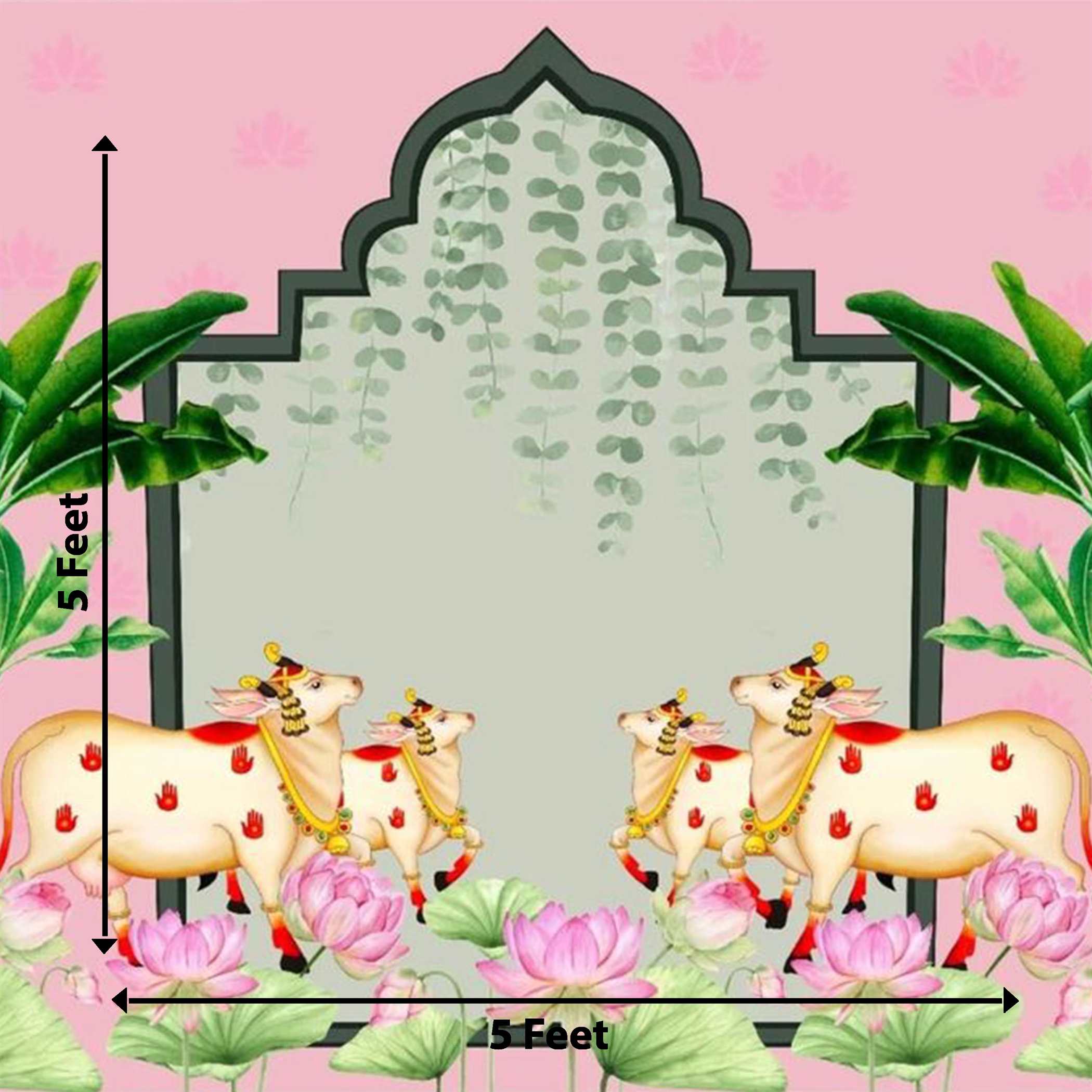 Classic Pichwai Backdrop Cloth for Function